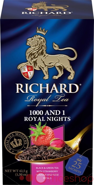 Ceai negru Richard Royal 1000&1 nights, 25 plicuri, 010517